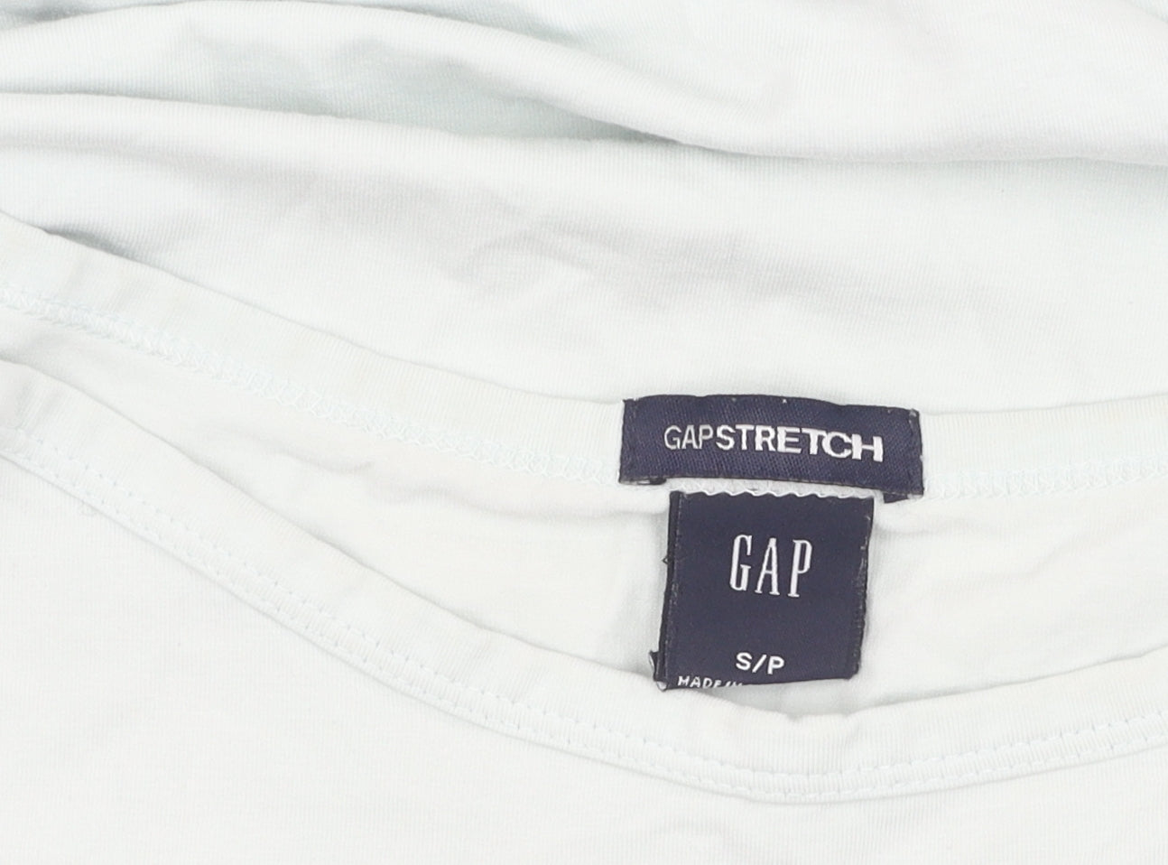 GAP Women's White T-Shirt Size S 3/4 Sleeve Classic