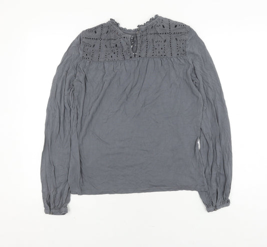 Fat Face Women's Grey Tunic Blouse, Size 10
