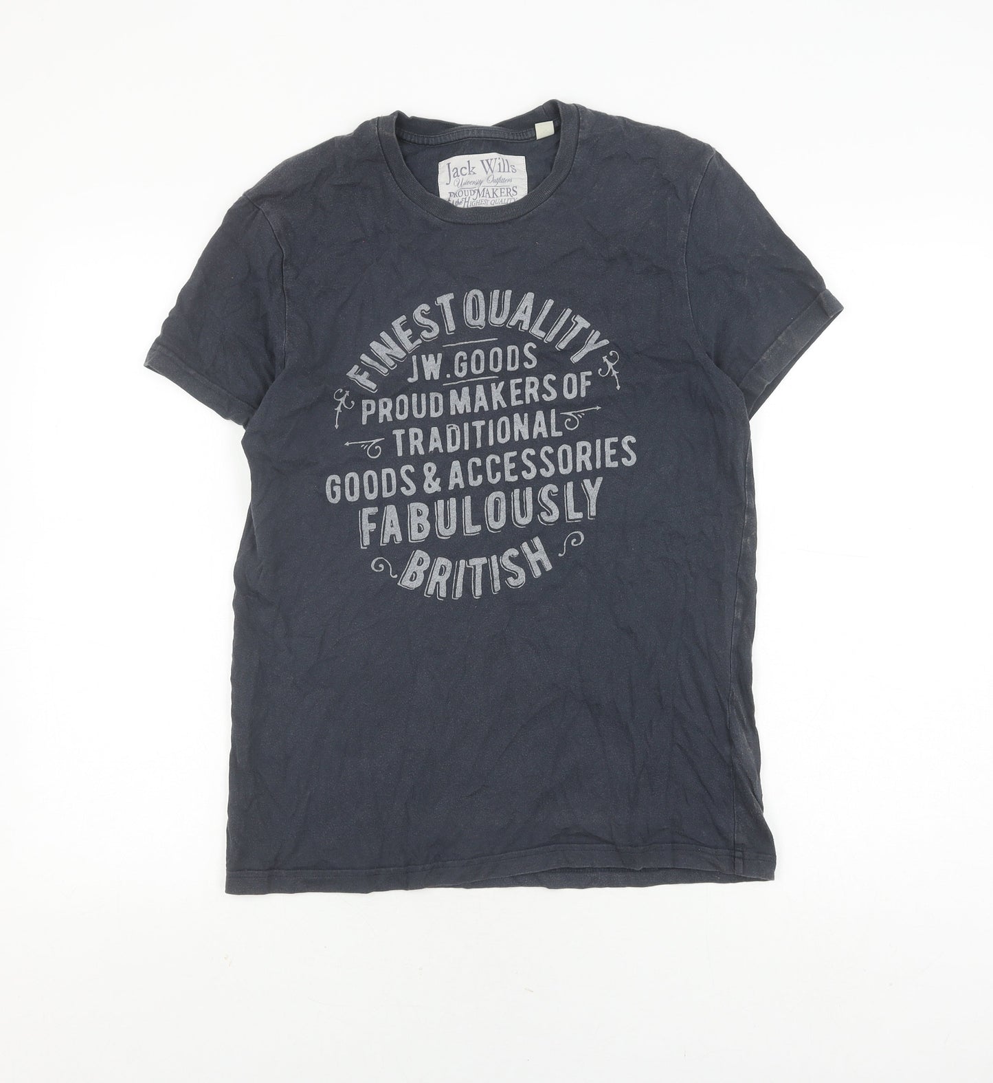 Jack Wills Black XS Men's Graphic T-Shirt