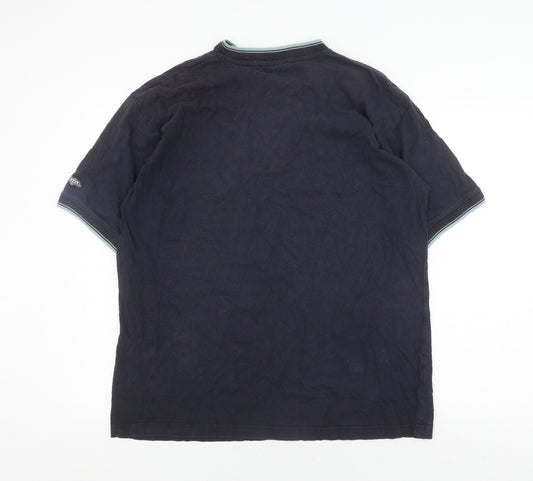 Lee Cooper Men's Black V-Neck T-Shirt M