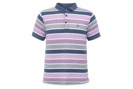 James Pringle Men's Multicoloured Striped Polo M
