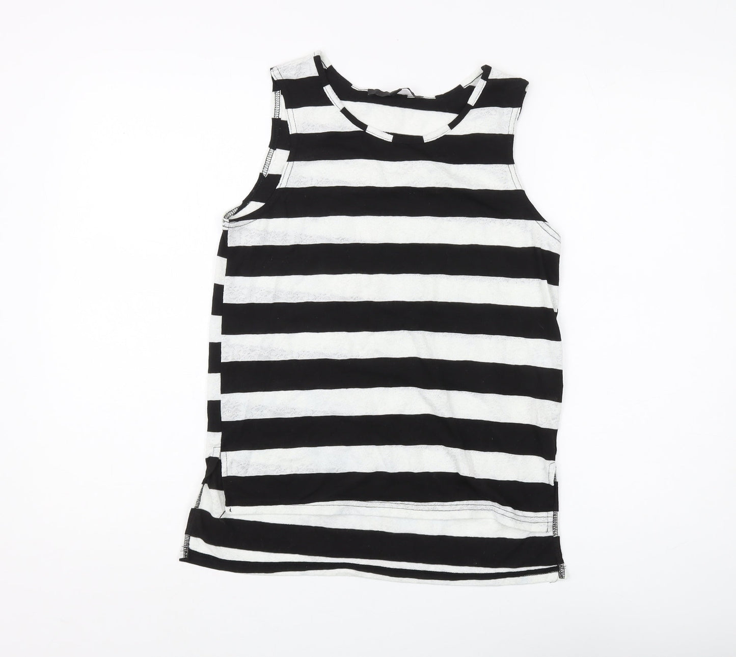 Firetrap Women's Black Striped Sleeveless Tank XS