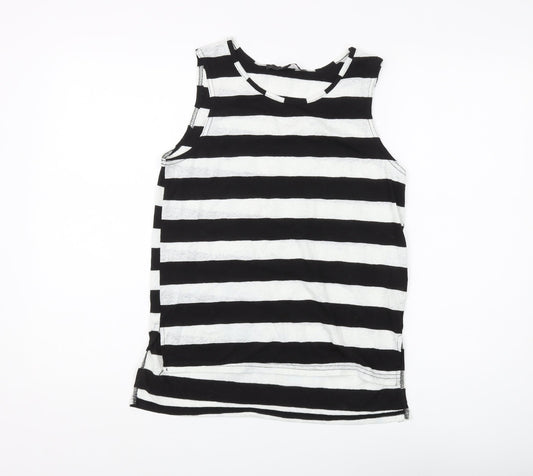 Firetrap Women's Black Striped Sleeveless Tank XS