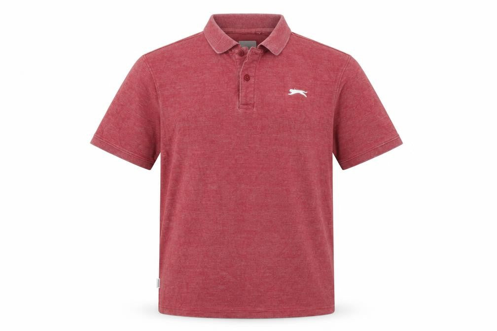 Slazenger Men's Red Polo Shirt L, Casual Comfort