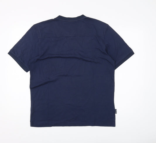 Slazenger Men's Blue V-Neck T-Shirt M