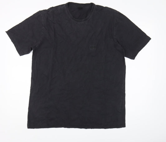 Boss Men's Black Short Sleeve Crew Neck T-Shirt L