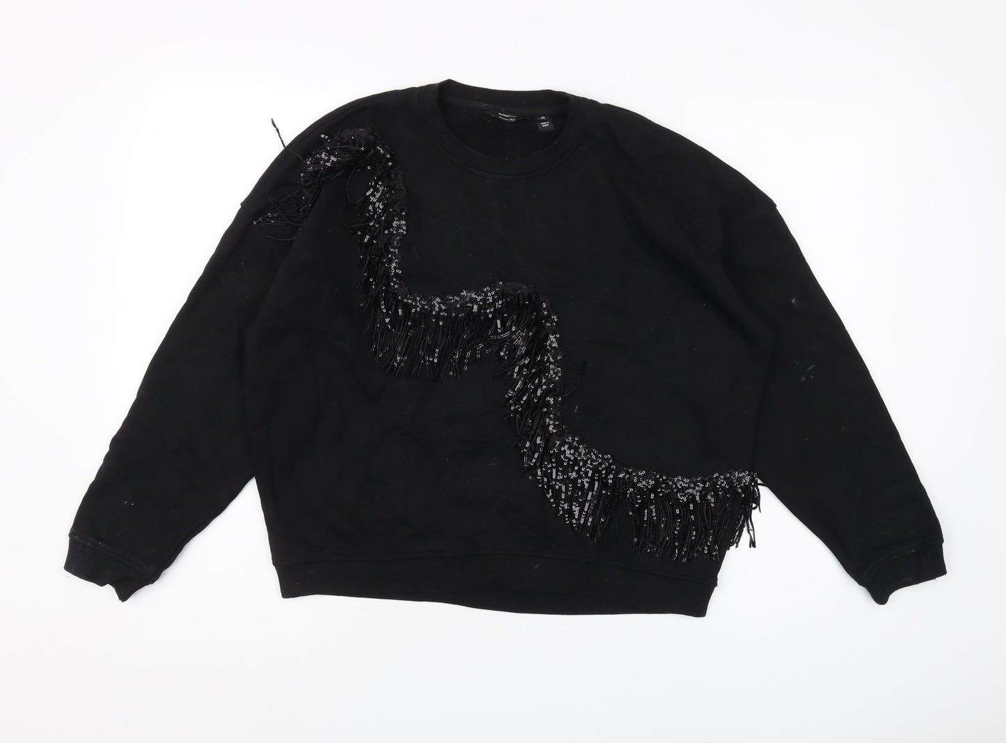 River Island Women's Black XS Pullover Sweatshirt