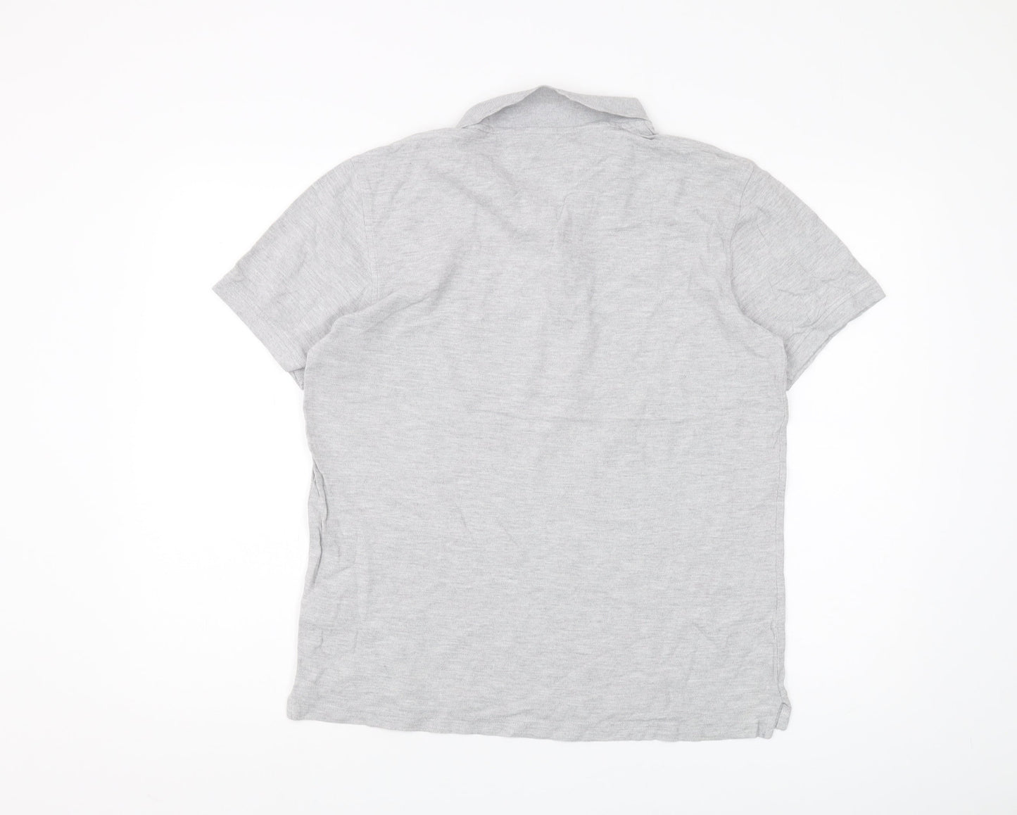 Forever 21 Men's Grey Polo Shirt L Short Sleeve