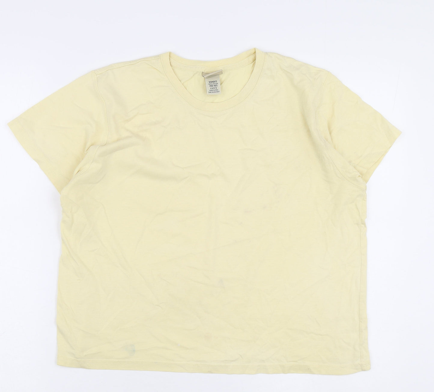 L.L. Bean Women's Beige M Basic Cotton T-Shirt