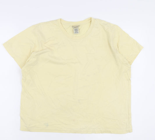 L.L. Bean Women's Beige M Basic Cotton T-Shirt