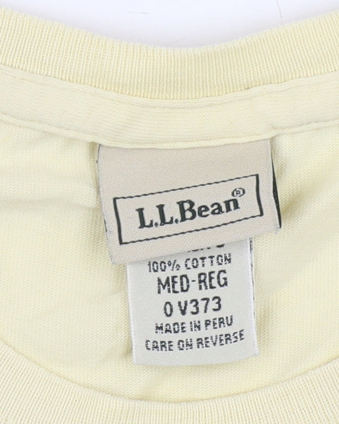 L.L. Bean Women's Beige M Basic Cotton T-Shirt