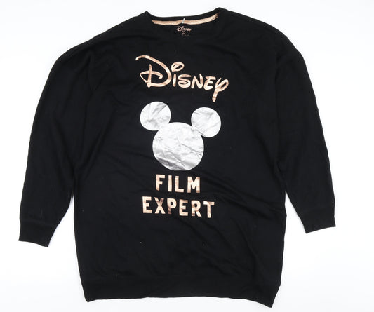 Disney Women's Black Pullover Sweatshirt S