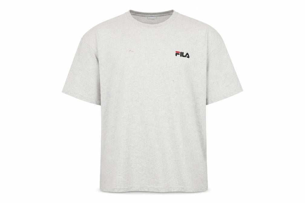 Fila Men's Grey XL Cotton Logo T-Shirt