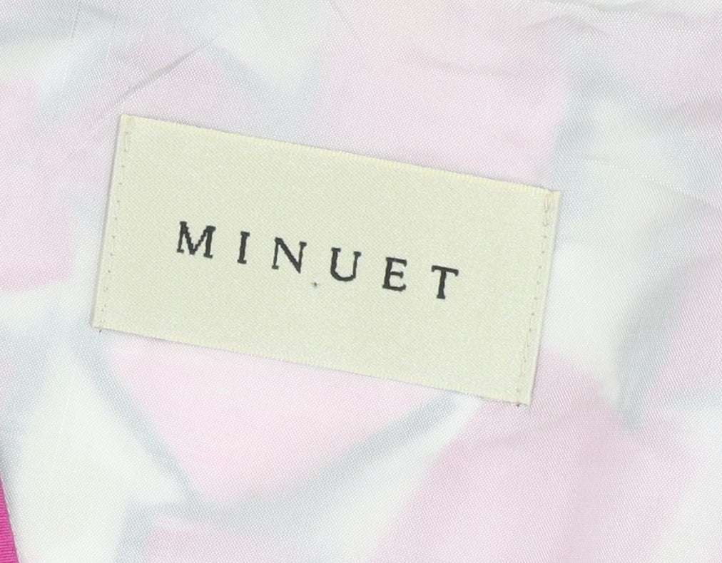 Minuet Women’s Pink Geometric A-Line Dress, Size 8