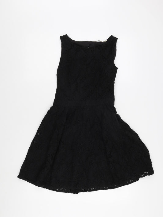 Jack Wills Women's Black Sleeveless Dress, Size 8