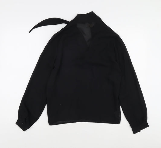 Jatima Women's Black Blouse Size 12 Long Sleeve Vintage