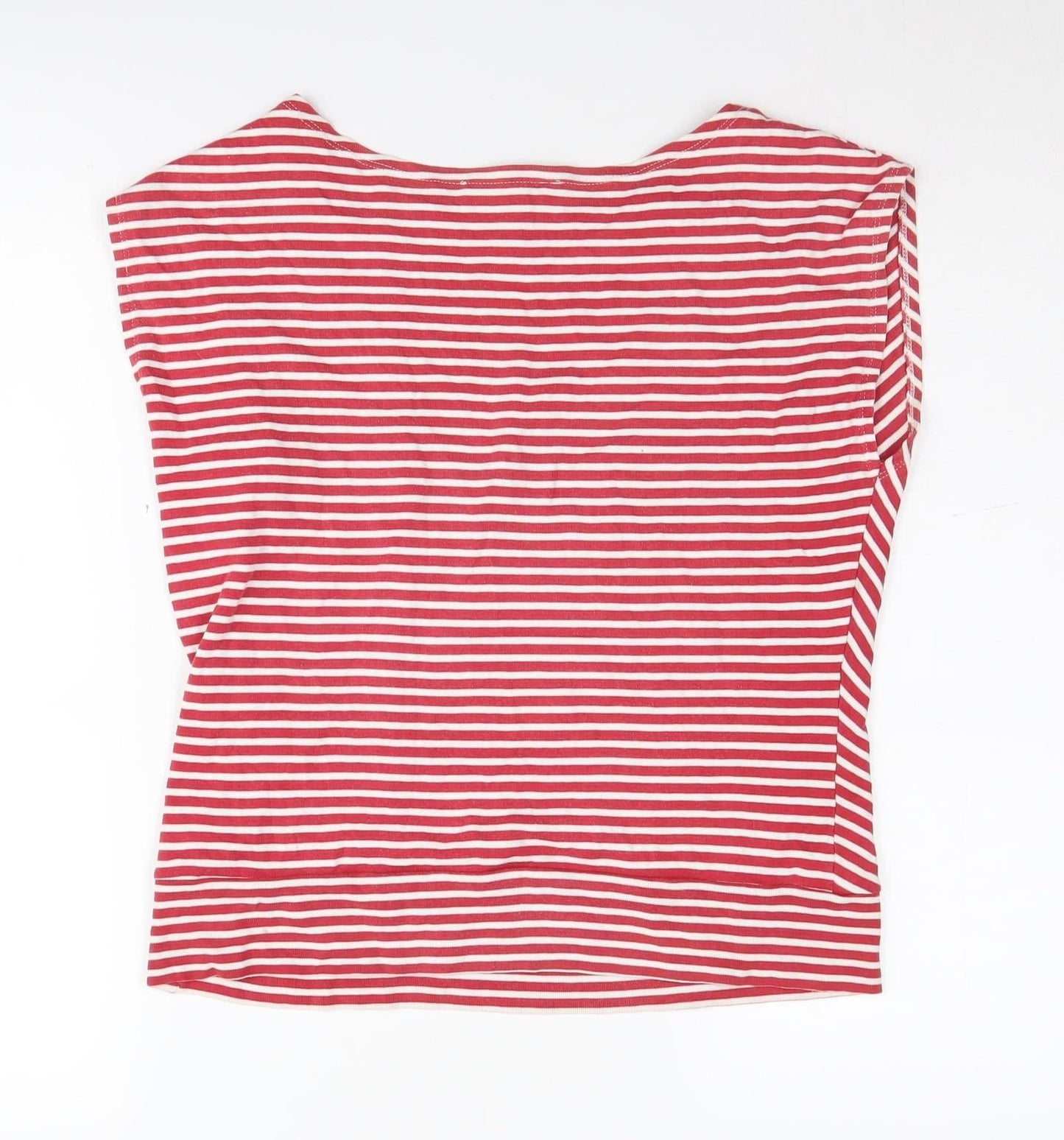 Dorothy Perkins Women's Red Striped Boat Neck T-Shirt