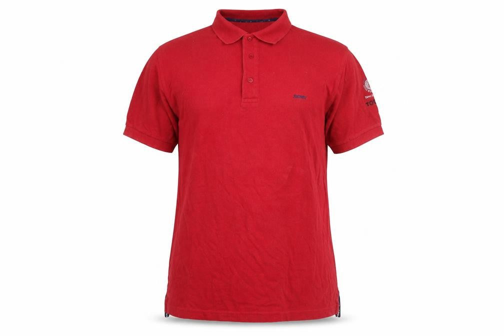 The Whitbread Men's Red Polo Shirt, Size M, Cotton