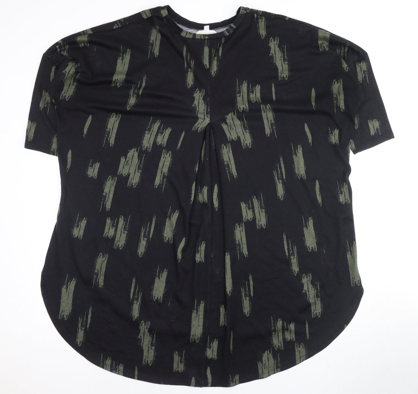 Apricot Women's Black T-Shirt, Size 16, Short Sleeve