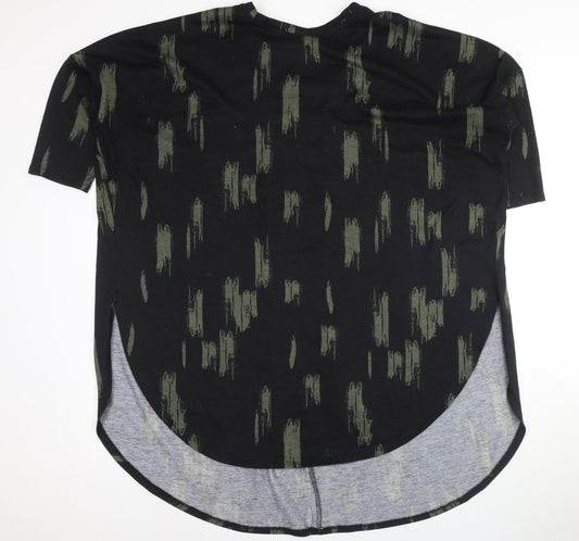 Apricot Women's Black T-Shirt, Size 16, Short Sleeve