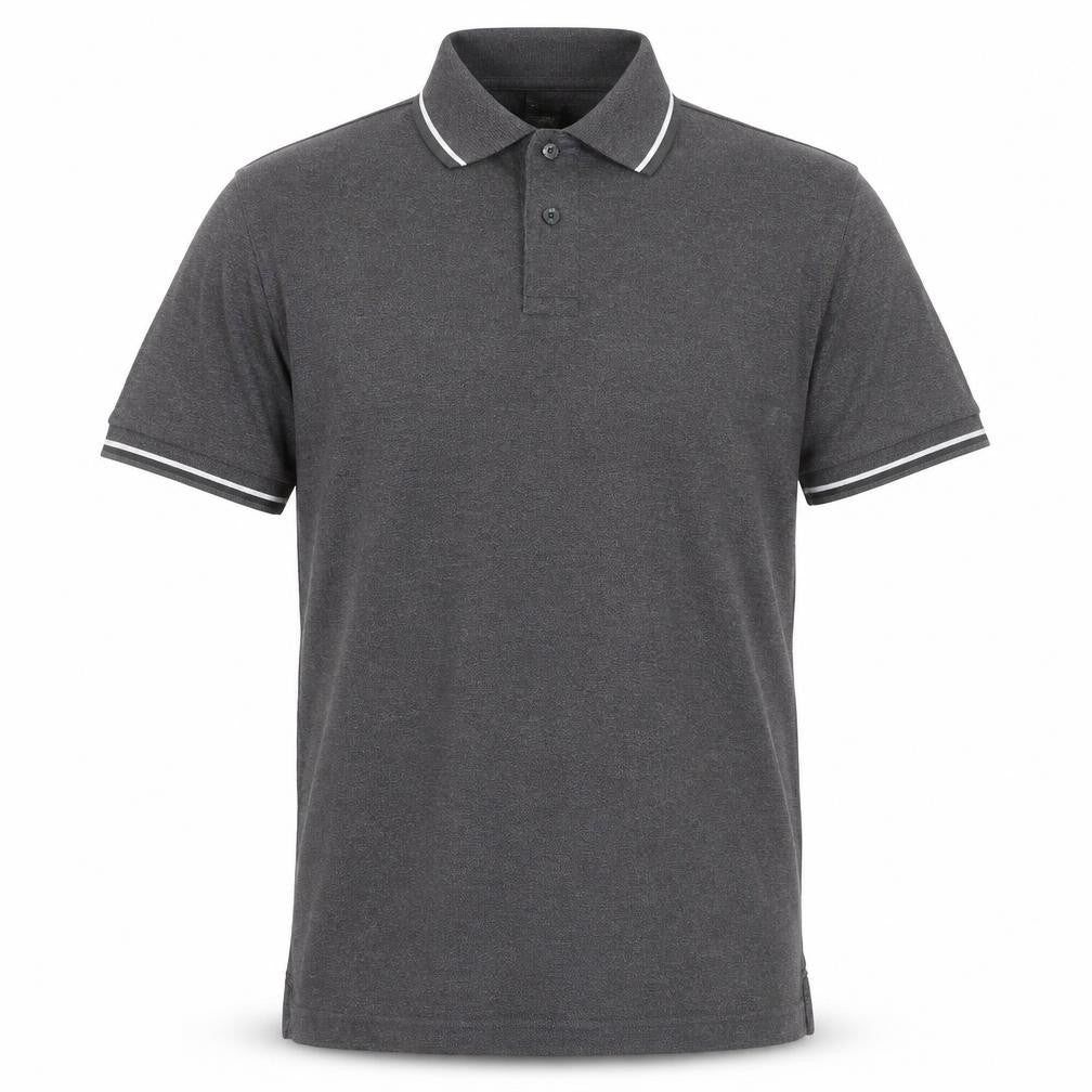Slazenger Men's Grey Short Sleeve Polo Shirt Size S