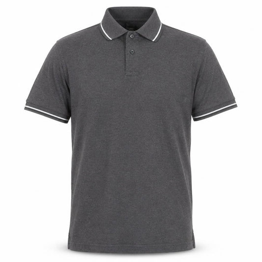 Slazenger Men's Grey Short Sleeve Polo Shirt Size S