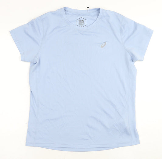 Asics Unisex Blue T-Shirt, Size 12, Jersey Style