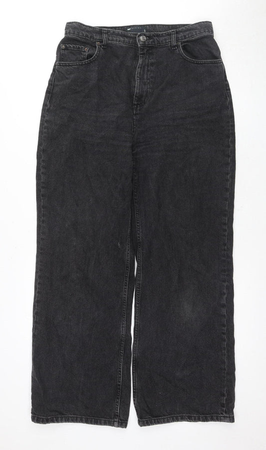 ASOS DESIGN Unisex Black Straight Jeans Size 30
