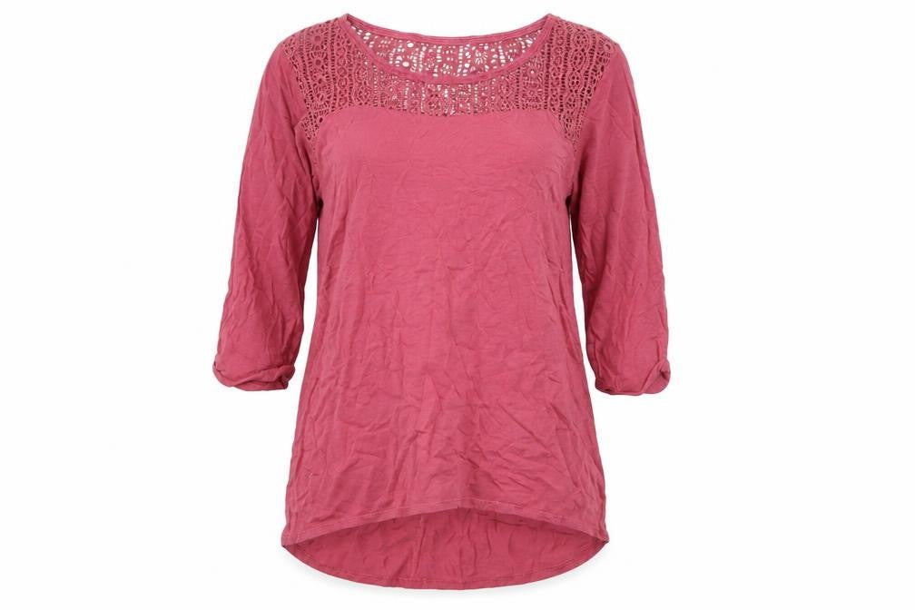 Womens UK Size 12 FatFace Red Modal Blend Blouse