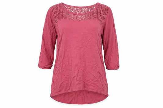 Womens UK Size 12 FatFace Red Modal Blend Blouse