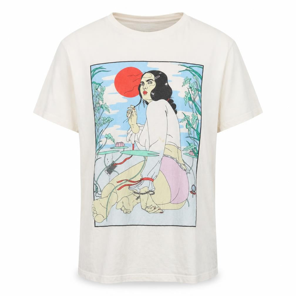 Actionaid Womens Beige Graphic T-Shirt Large