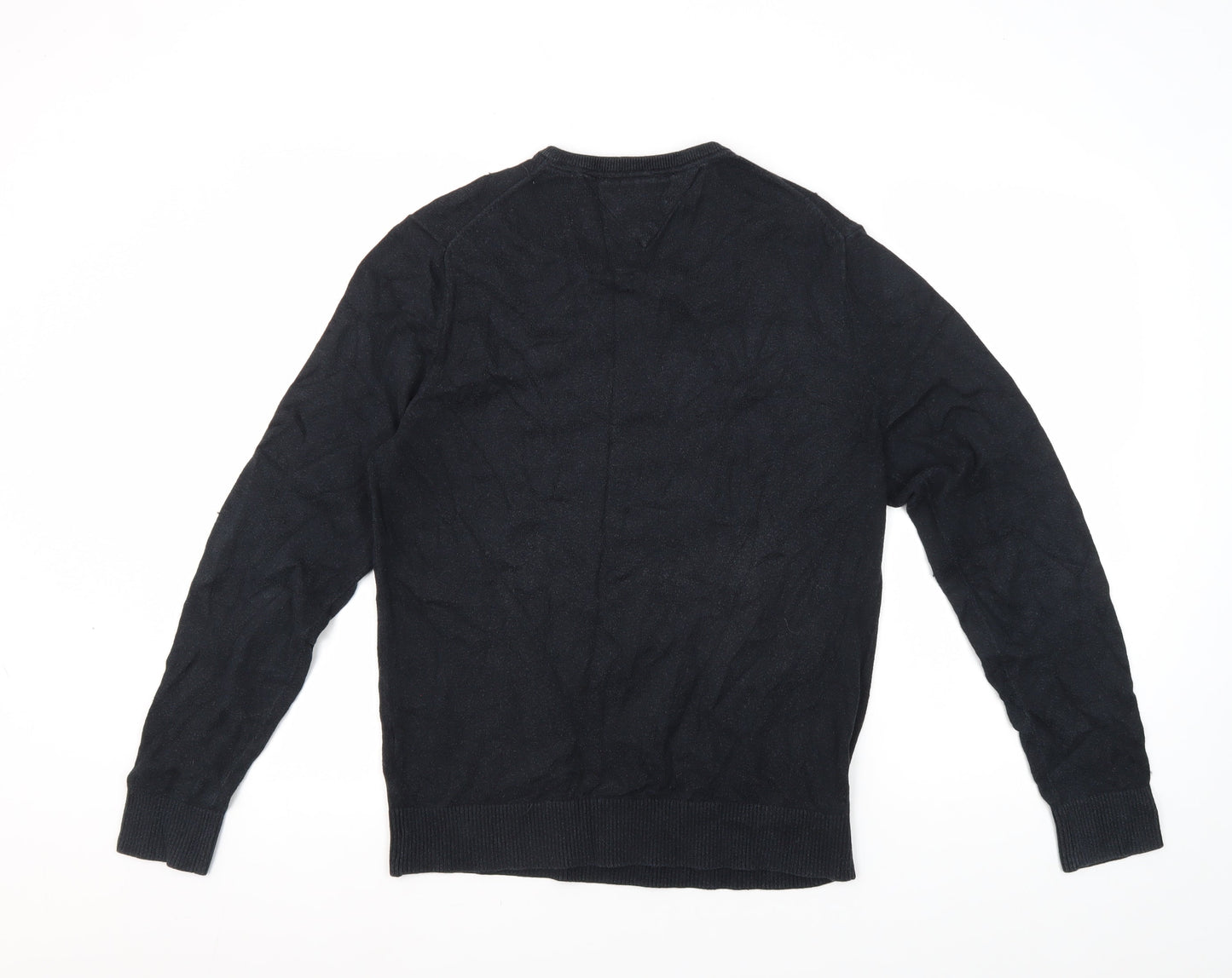 Tommy Hilfiger Men's Black V-Neck Pullover Jumper M