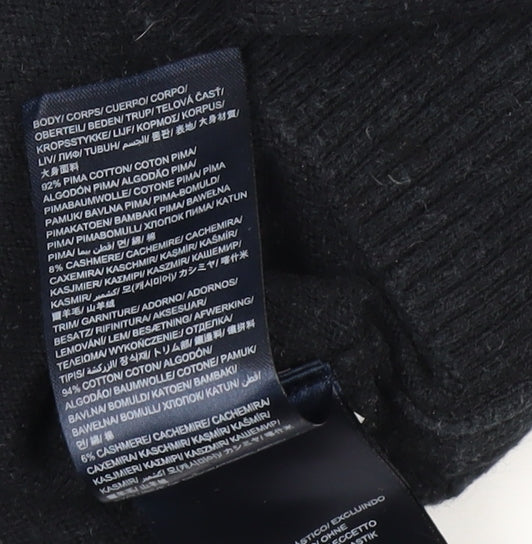 Tommy Hilfiger Men's Black V-Neck Pullover Jumper M