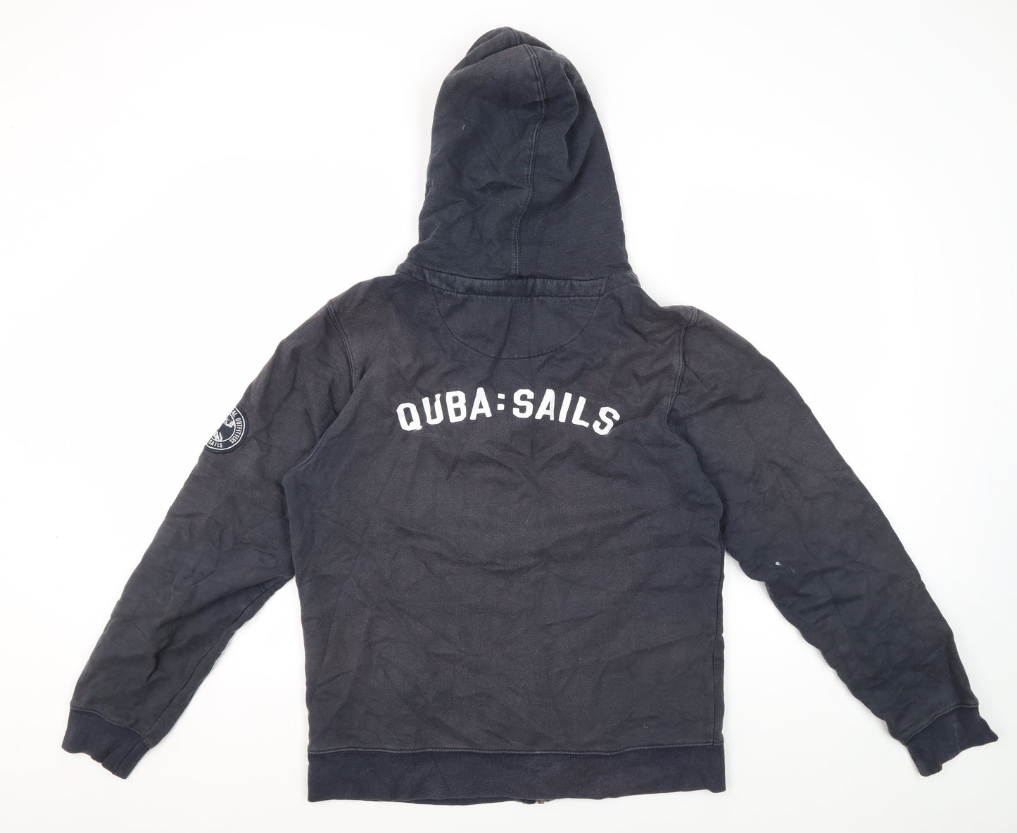 Quba Sails Men's Black Medium Full Zip Hoodie