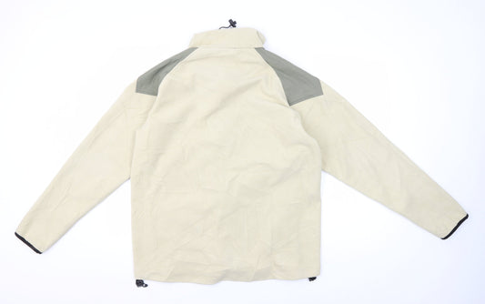Crane Sports Men's Beige Soft Shell Jacket M Size Casual