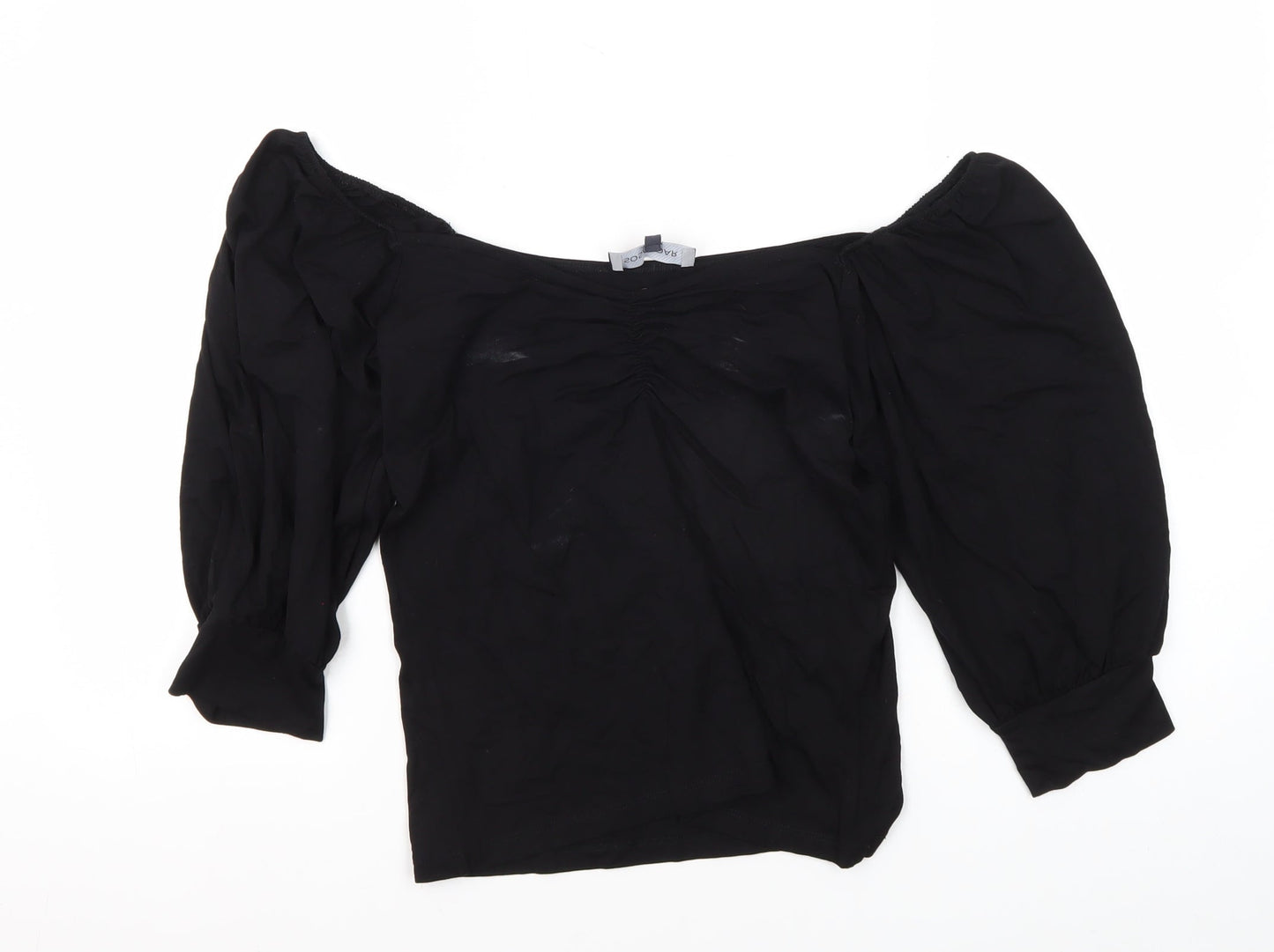 SOSANDAR Women's Black Off the Shoulder Blouse