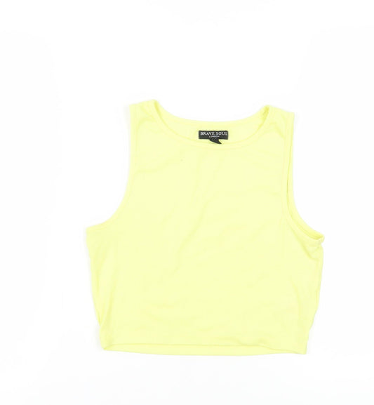 Brave Soul Women's Yellow Tank Top - Size M