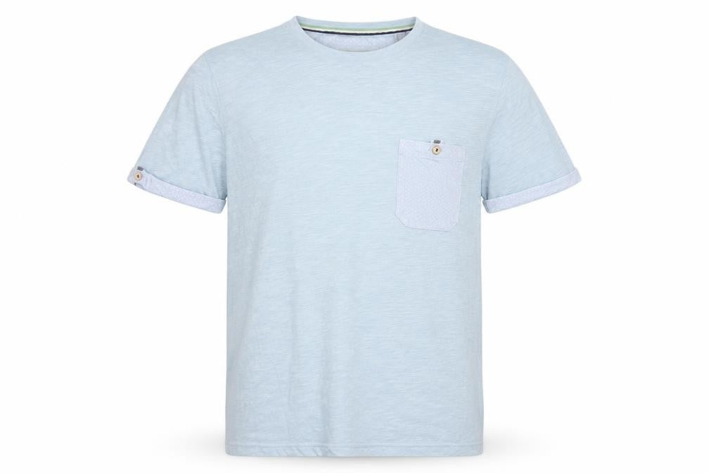 Mens UK Size M Ted Baker Blue  Modal Blend T-Shirt