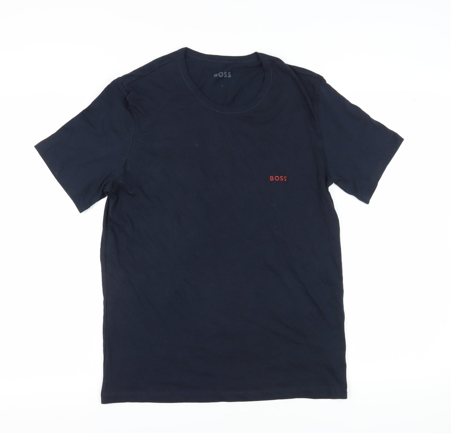 Boss Men's Blue Short Sleeve T-Shirt - Size L