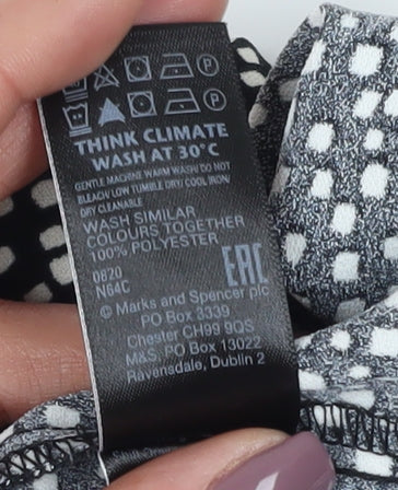Marks and Spencer Women's Black Shift Dress Size 14