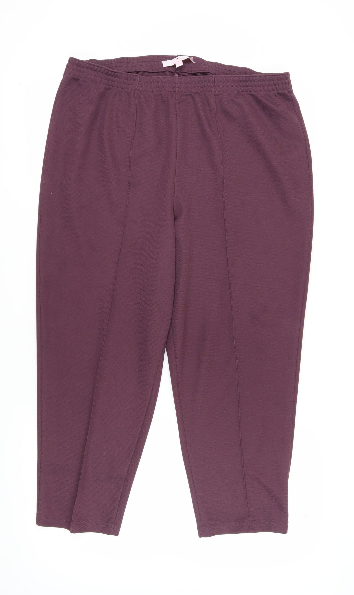 Julipa Women's Purple Straight Leg Trousers Size 20