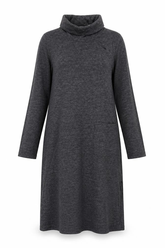 Warehouse Women Grey Shift Midi Dress Size 12