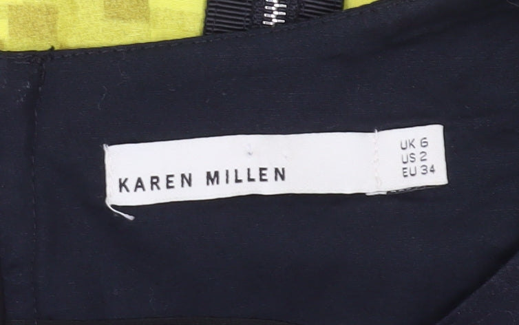 Karen Millen Women's Geometric Bodycon Dress UK 6