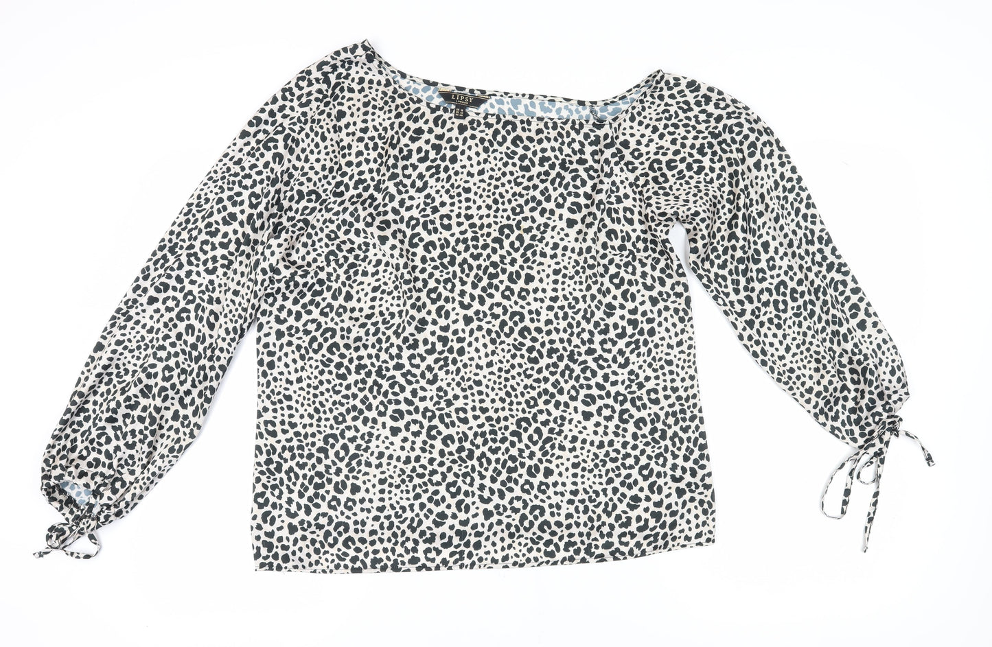 Lipsy Women's Leopard Print Long Sleeve Blouse - Size 18