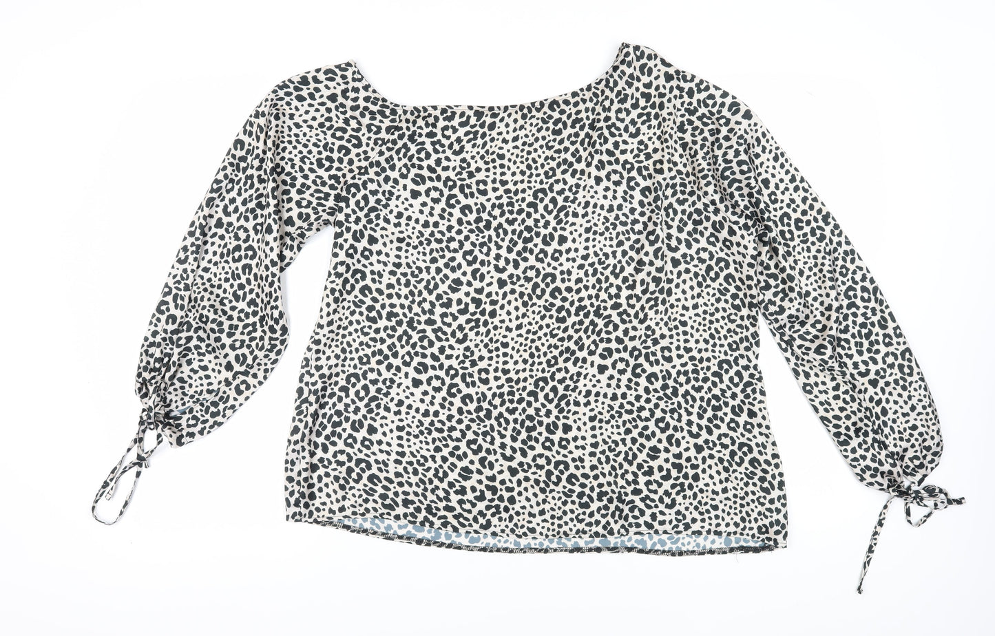Lipsy Women's Leopard Print Long Sleeve Blouse - Size 18