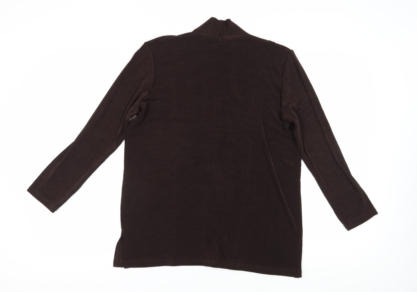 Kaleidoscope Women's Brown Blouse Size 16 V-Neck