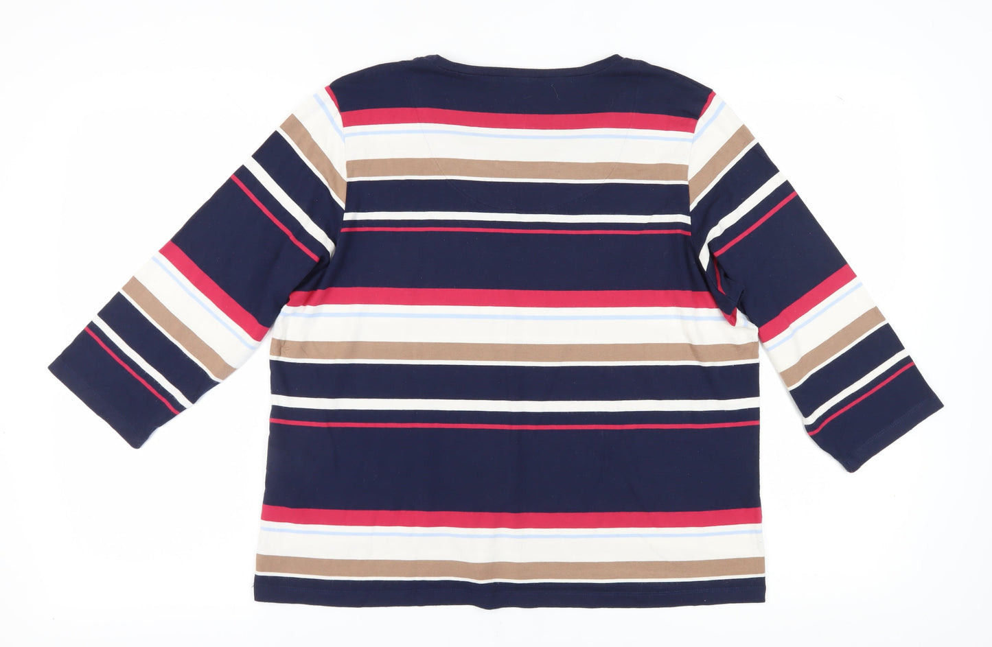 Marks and Spencer Multicoloured Women's Striped Basic T-Shirt