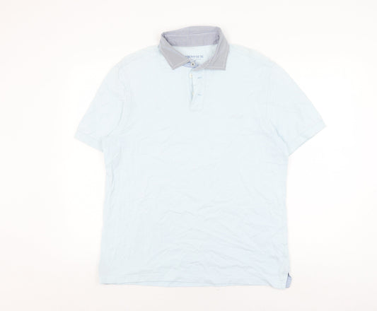 Howick Men's Blue Polo Shirt Medium Classic Fit