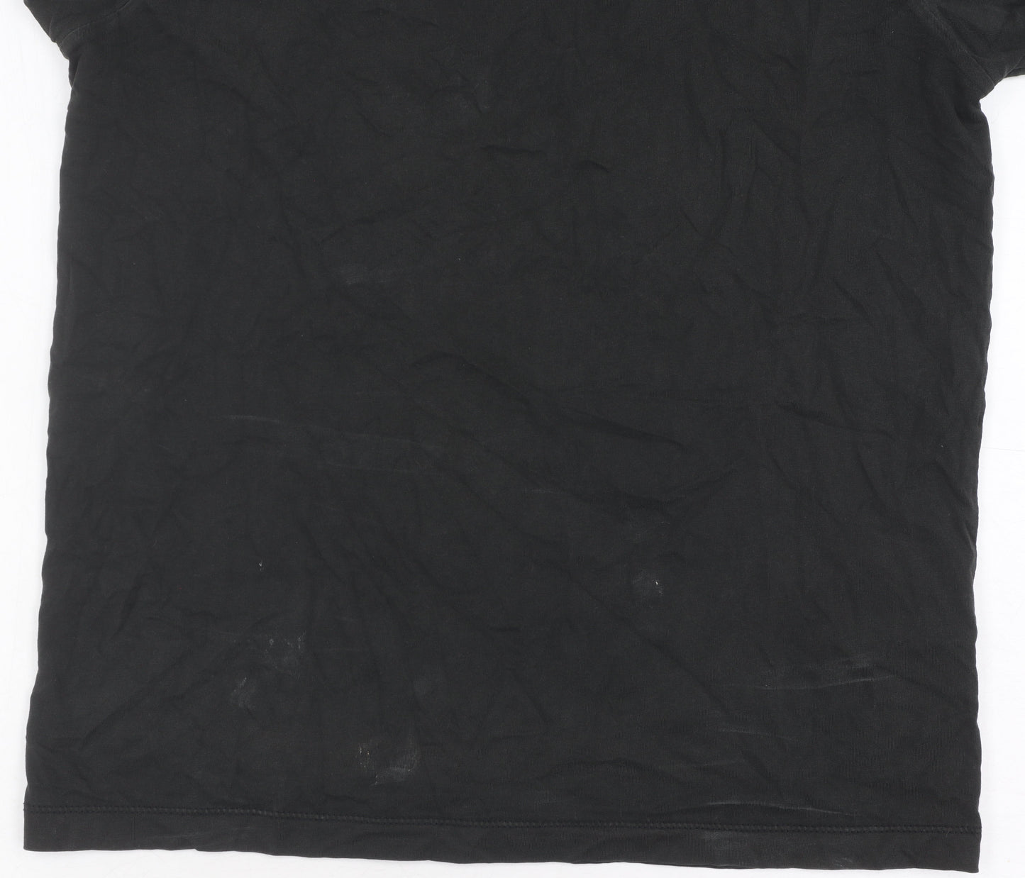Tommy Jeans Men's Black Cotton T-Shirt, Size S