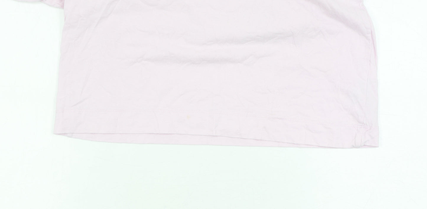 Collusion Unisex Pink XS Crew Neck T-Shirt